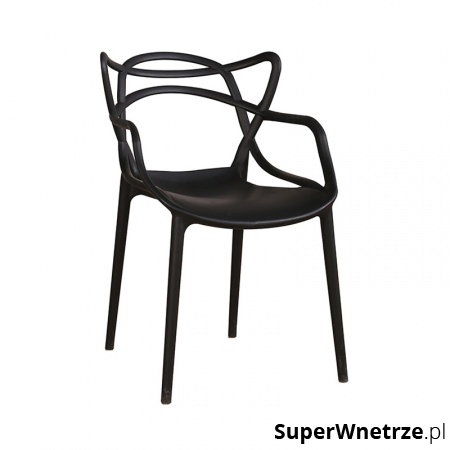 Krzesło HILO PREMIUM czarne - polipropylen kod: PP-936.BLACK