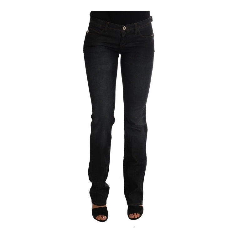 Dark Blue Cotton Slim Fit Jeans Costume National