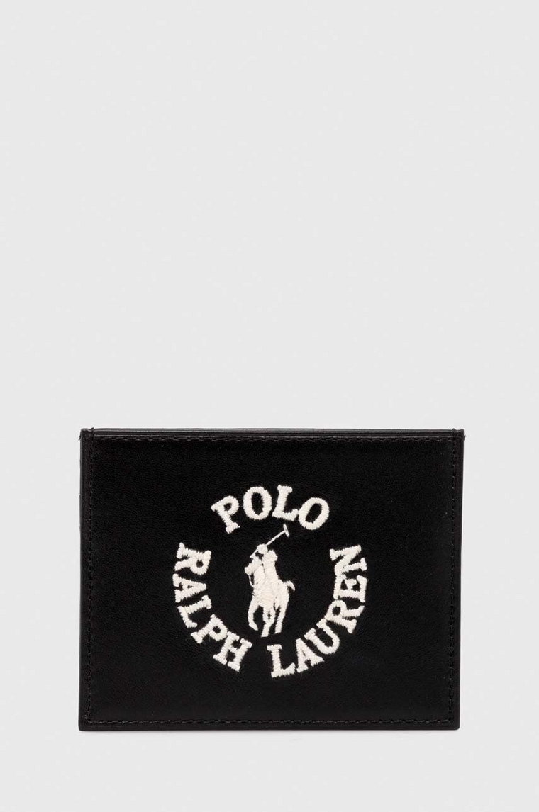 Polo Ralph Lauren etui na karty skórzane kolor czarny