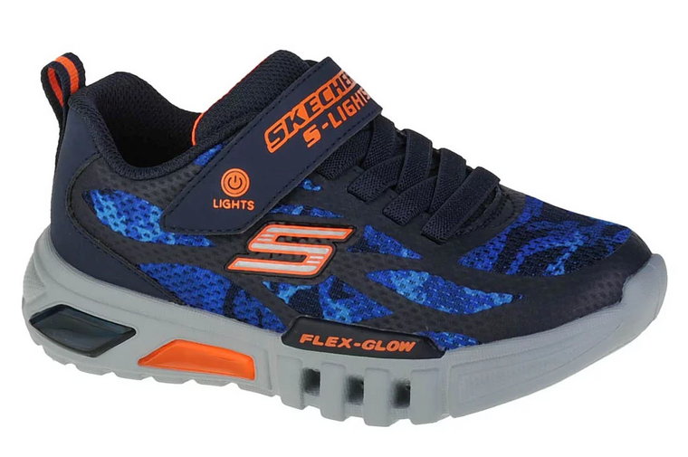 Skechers Flex-Glow Rondler 400017L-NVOR, Dla chłopca, Granatowe, buty sneakers, syntetyk, rozmiar: 30