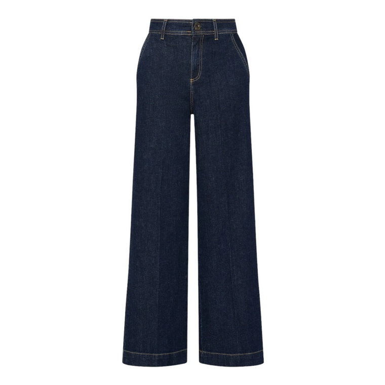 Wide Leg Denim Jeans Trendy Classy Marella