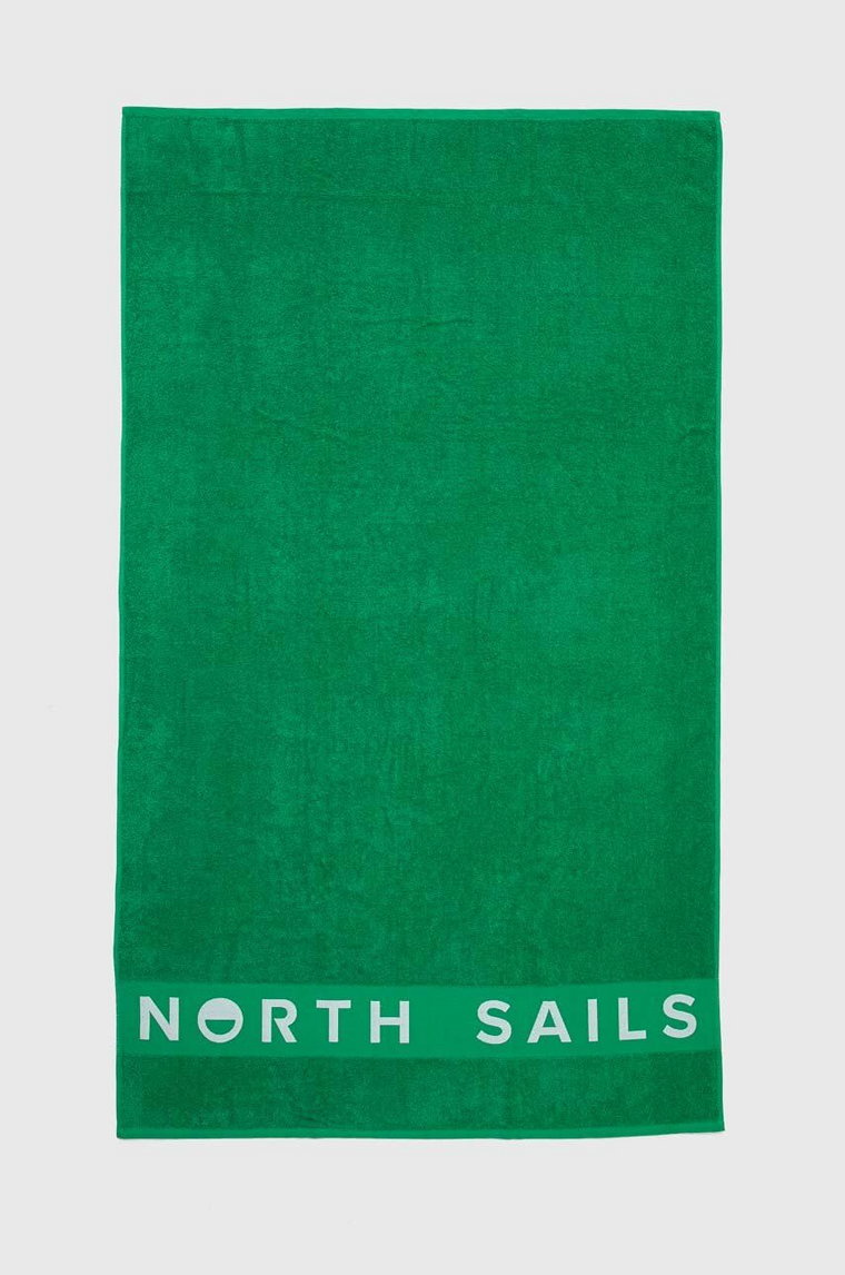 North Sails ręcznik bawełniany 98 x 172 cm kolor zielony 623267
