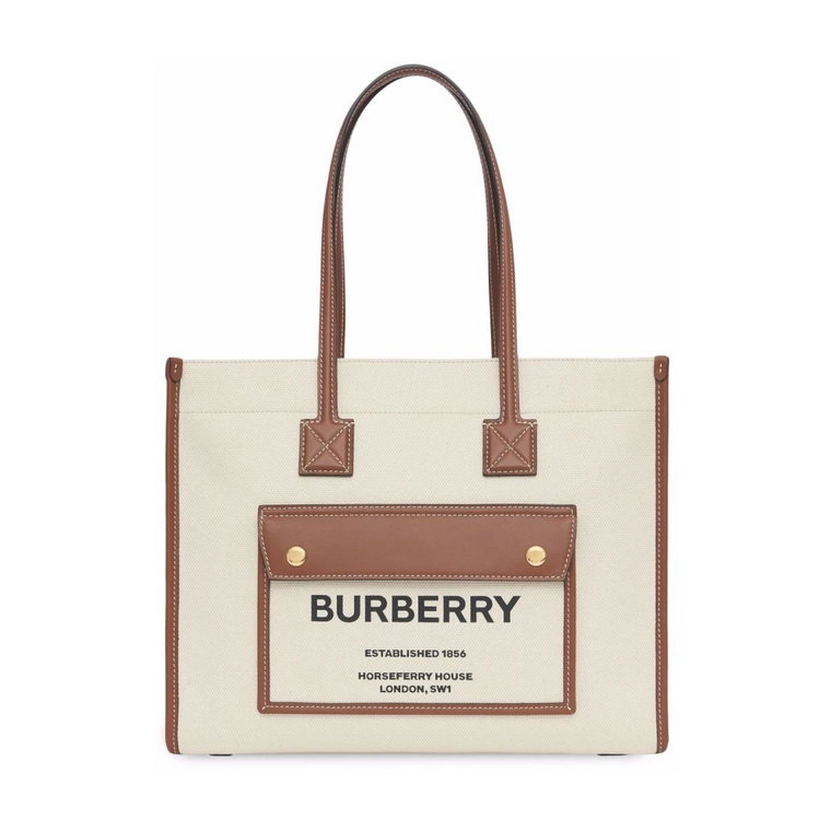 Mała Torba Freya w Kremowym/Beżowym Burberry