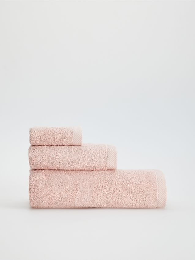 Reserved - Ręcznik bawełniany - brzoskwiniowy