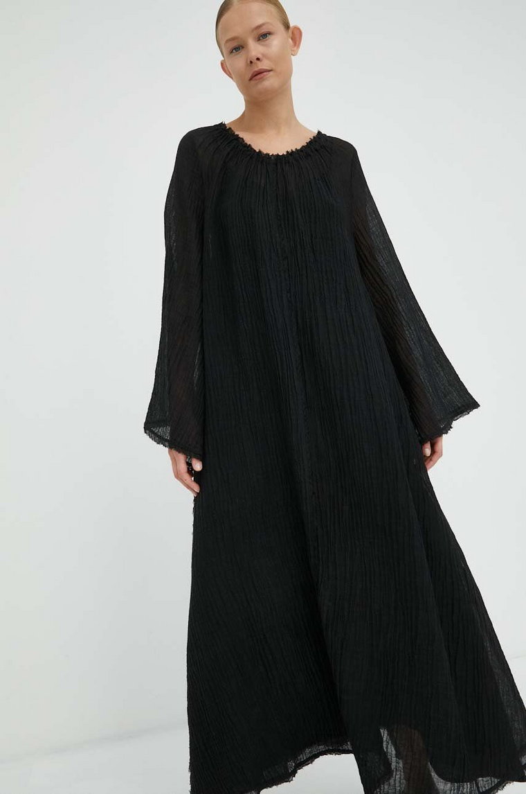 By Malene Birger sukienka kolor czarny maxi oversize