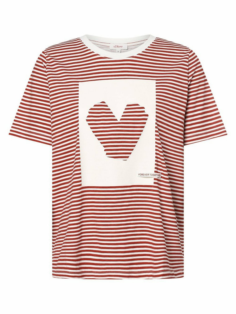 s.Oliver - T-shirt damski, czerwony