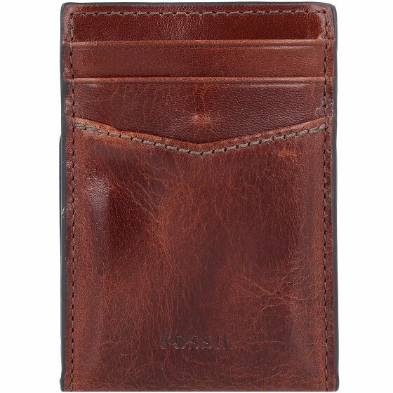 Fossil Andrew Credit Card Case Leather 7,5 cm cognac