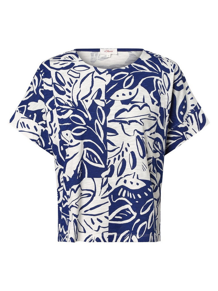 s.Oliver - T-shirt damski, niebieski