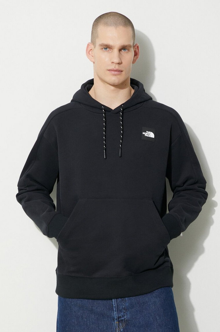 The North Face bluza bawełniana U The 489 Hoodie męska kolor czarny z kapturem z aplikacją NF0A87D7JK31