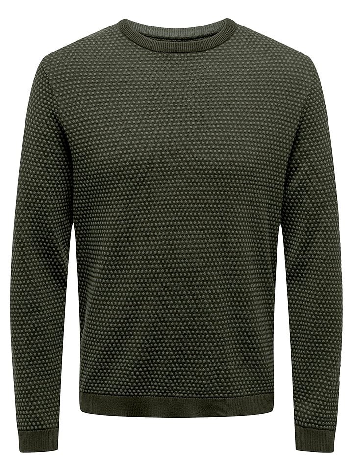 ONLY & SONS Sweter w kolorze khaki