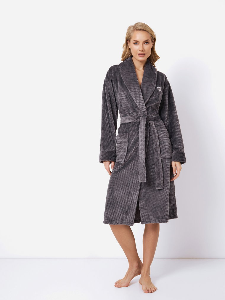 Szlafrok Aruelle Keira bathrobe S Czarny (5904541430485). Szlafroki damskie