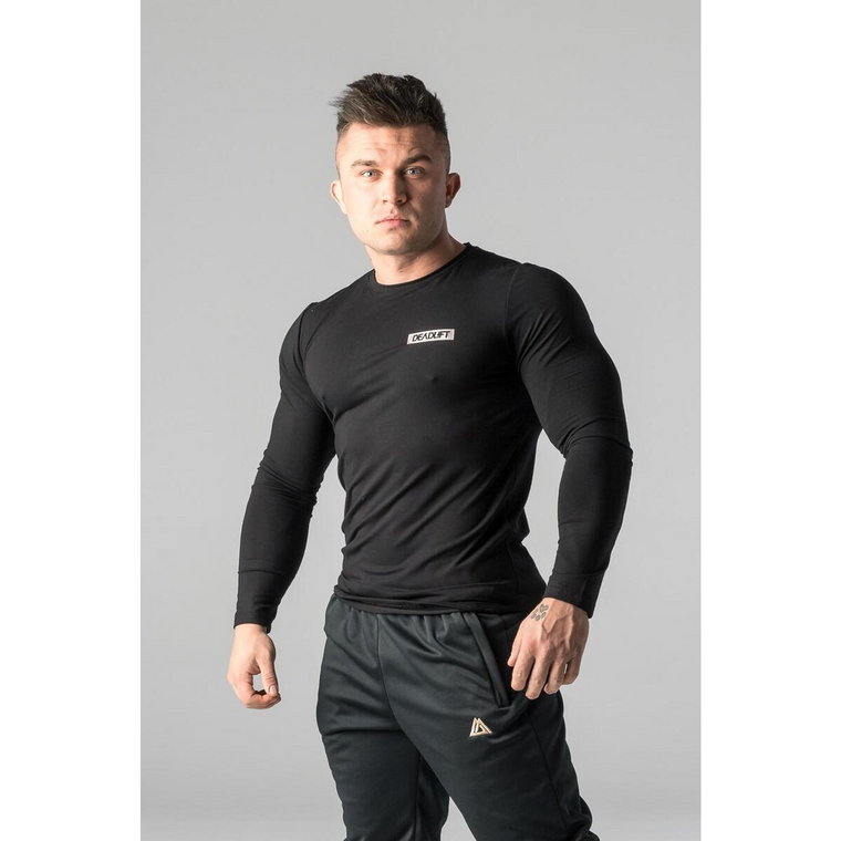 Longsleeve na trening slim fit męski Deadlift METALLIC BOX