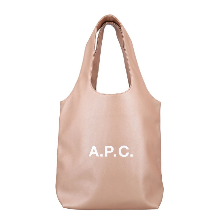 Glossy Pink Ninon Small Tote Bag A.p.c.