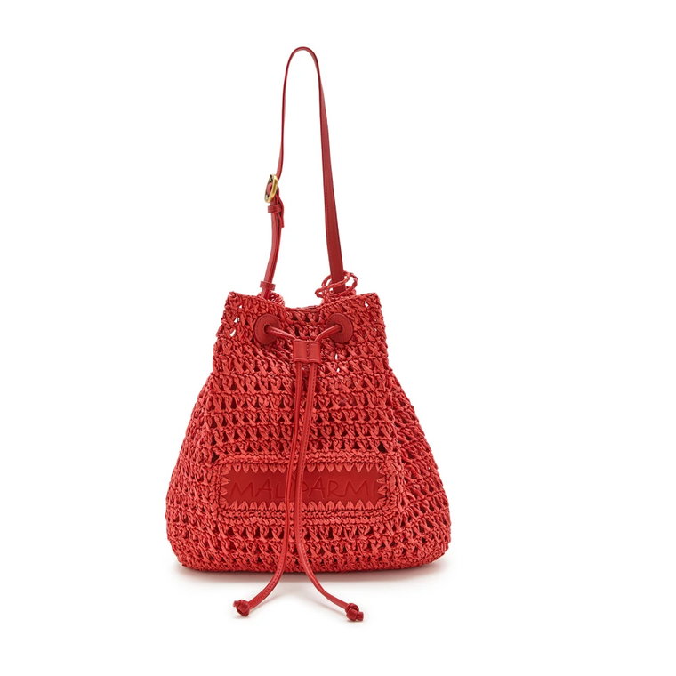 Raffia Crochet Bucket Bag Maliparmi