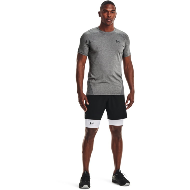 Męskie spodenki treningowe Under Armour HeatGear Pocket Long Shorts - białe