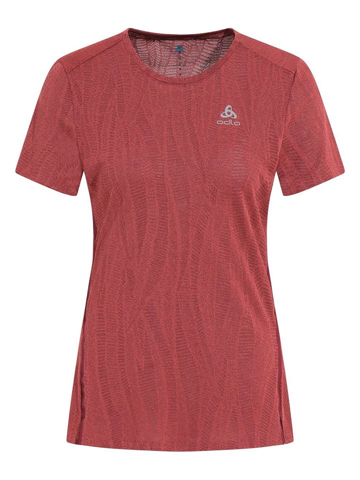 Odlo Koszulka "Zeroweight Engineered Chill-Tec" w kolorze czerwonym do biegania