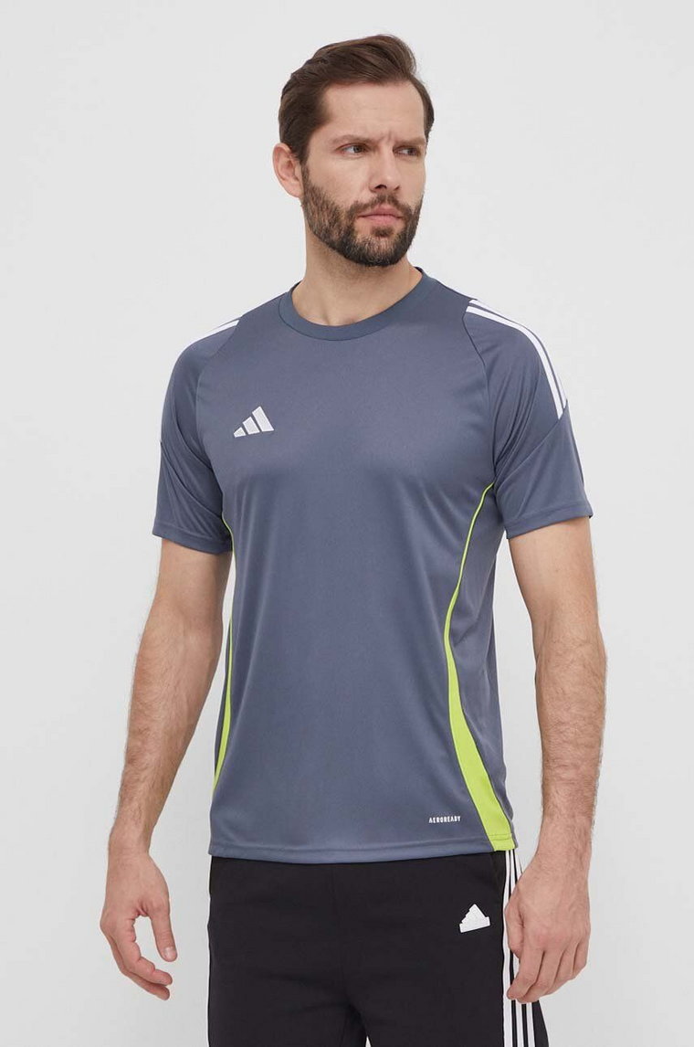 adidas Performance t-shirt treningowy TIRO 24 kolor szary wzorzysty IV6951