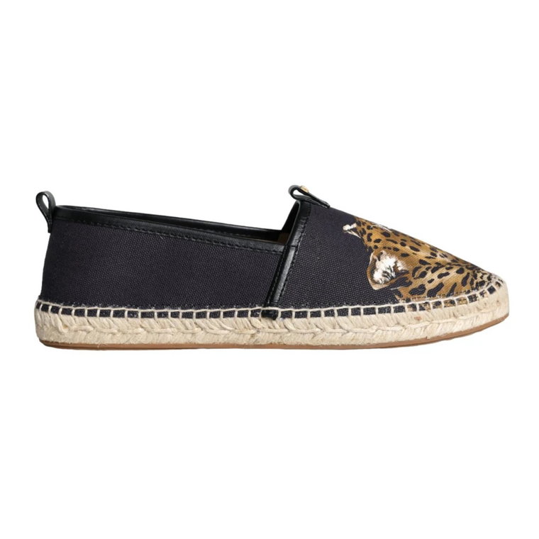 Leopard Slip-On Espadrilles Buty Dolce & Gabbana