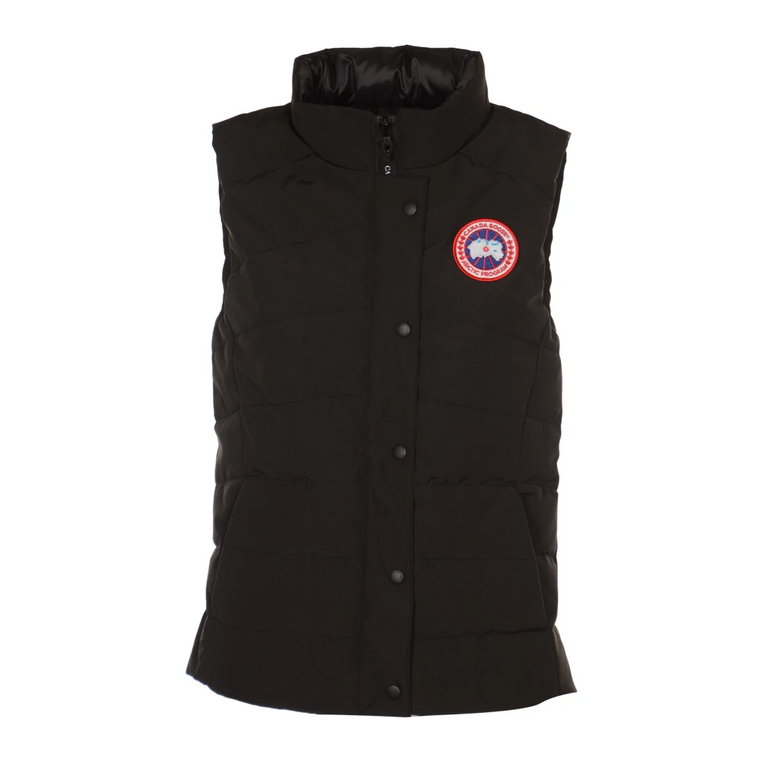 Czarne Płaszcze z CG Freestyle Vest Canada Goose