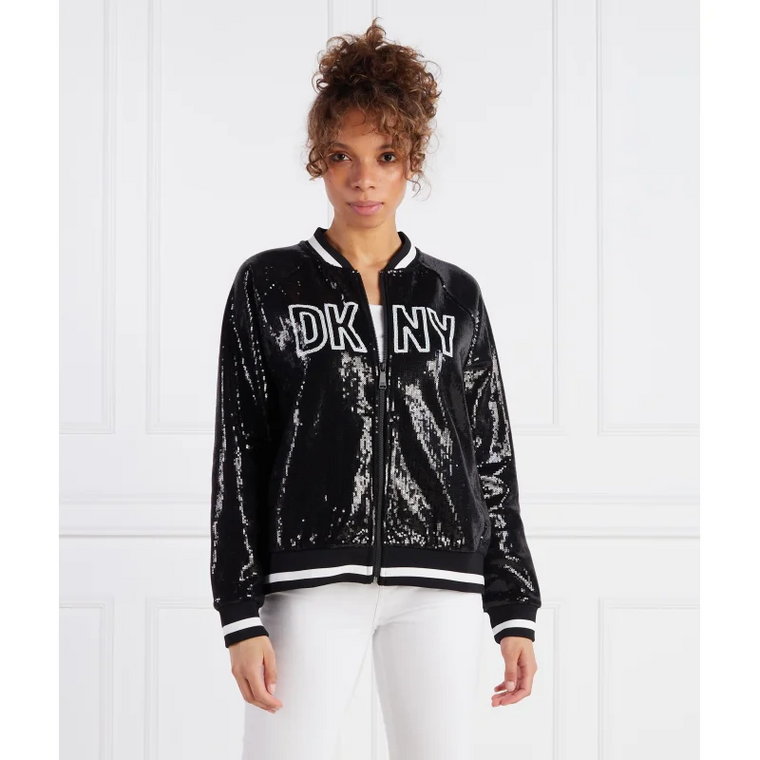 DKNY Sport Kurtka SEQUIN LOGO | Regular Fit