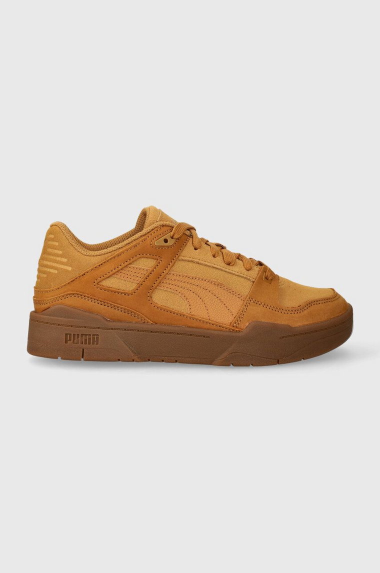 Puma sneakersy skórzane Slipstream Suede kolor żółty 387547-01