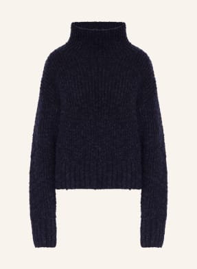 Ami Paris Sweter Z Wełny Merino blau