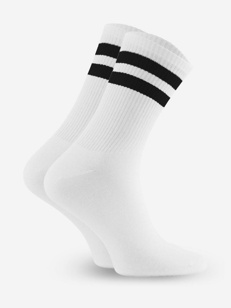 Skarpetki Białe Urban Socks Double Stripe