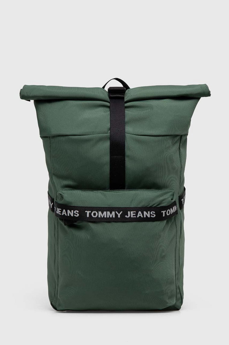 Tommy Jeans plecak męski kolor zielony duży z nadrukiem