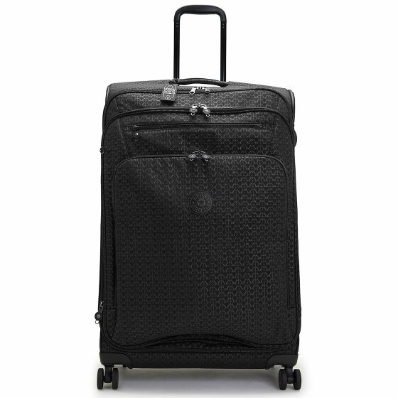 Kipling Basic Plus New Youri Spin 4 kółka Walizka L 76 cm z plisą rozprężną signature emb