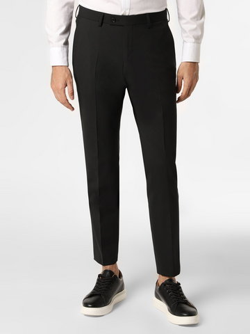 Finshley & Harding London - Męskie spodnie od garnituru modułowego, czarny
