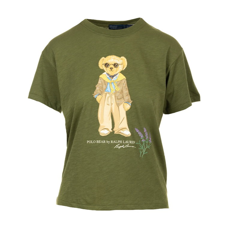 Zielony Niedźwiedź Koszulka z Krótkim Rękawem Ralph Lauren
