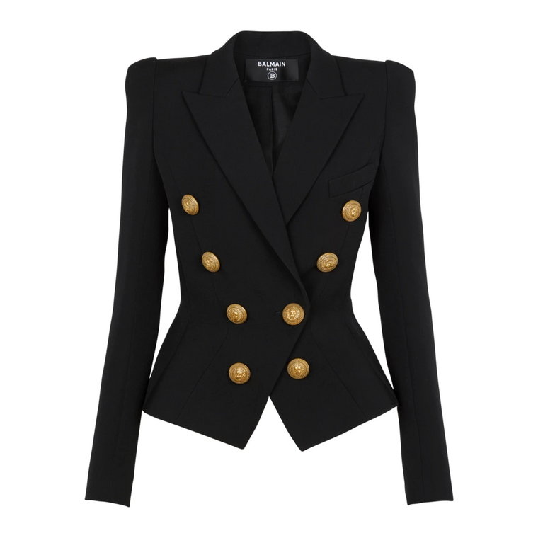 8-button cinched-waist jacket Balmain