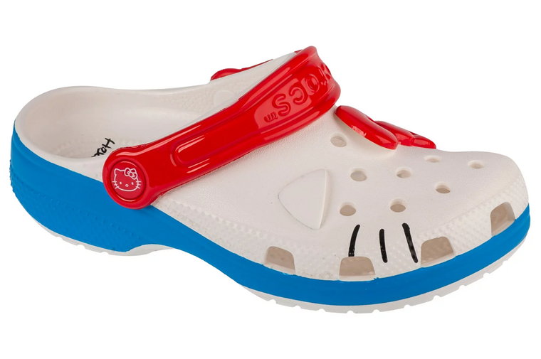 Crocs Classic Hello Kitty Iam Kids Clog 209454-100, Dla dzieci, Białe, klapki, syntetyk, rozmiar: 28/29