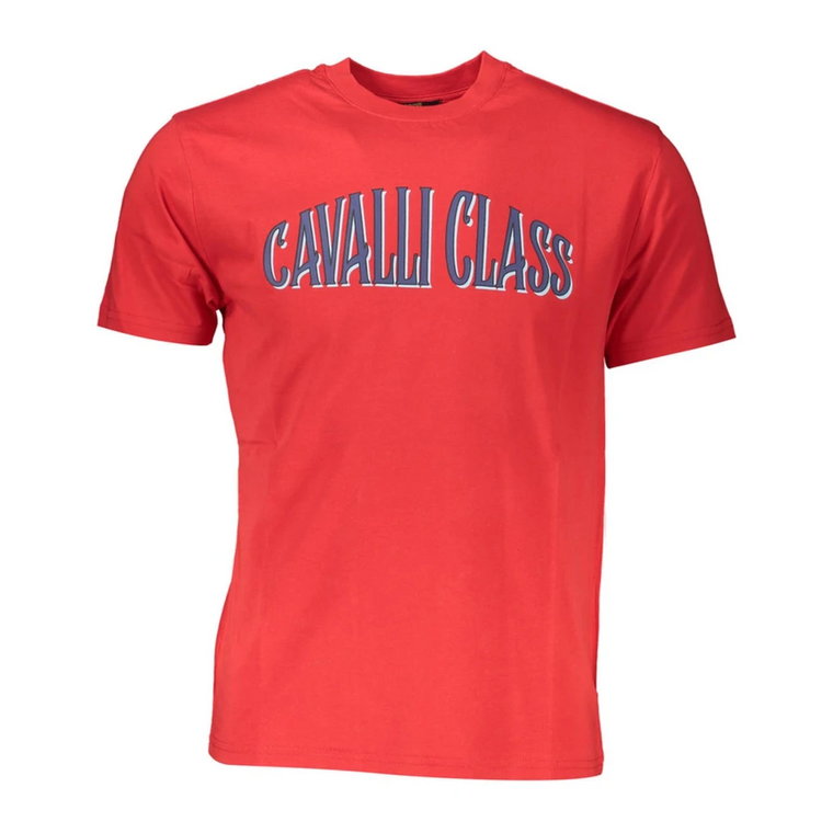 Stylowa Koszulka z Nadrukiem Logo Cavalli Class