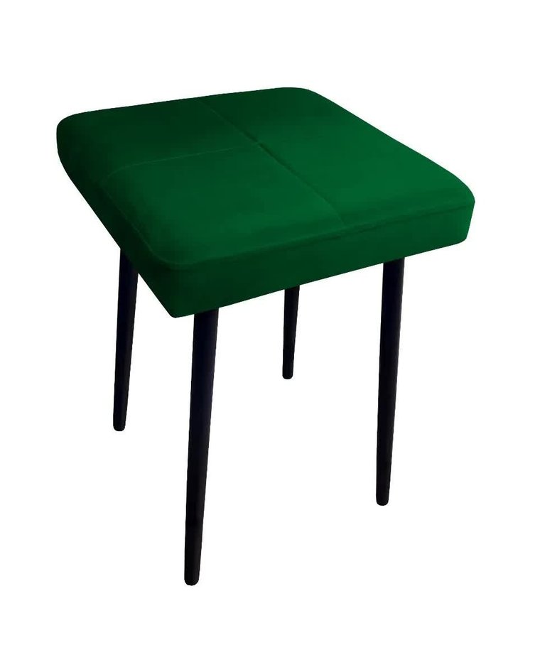 Taboret SQUARE MG VELVET zielony