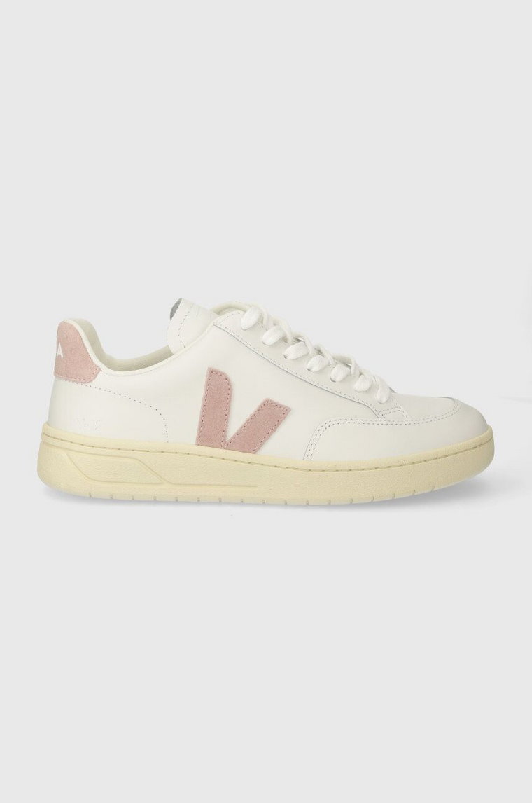 Veja sneakersy skórzane V-12 kolor biały XD0203485