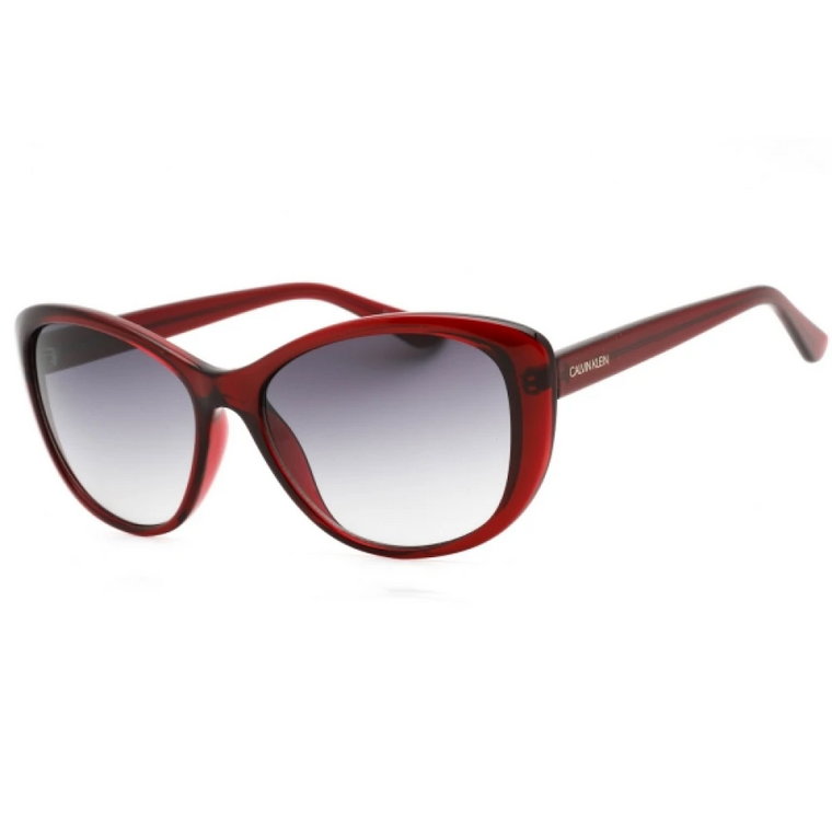 Czerwone Plastikowe Okulary Przeciwsłoneczne dla Kobiet Calvin Klein