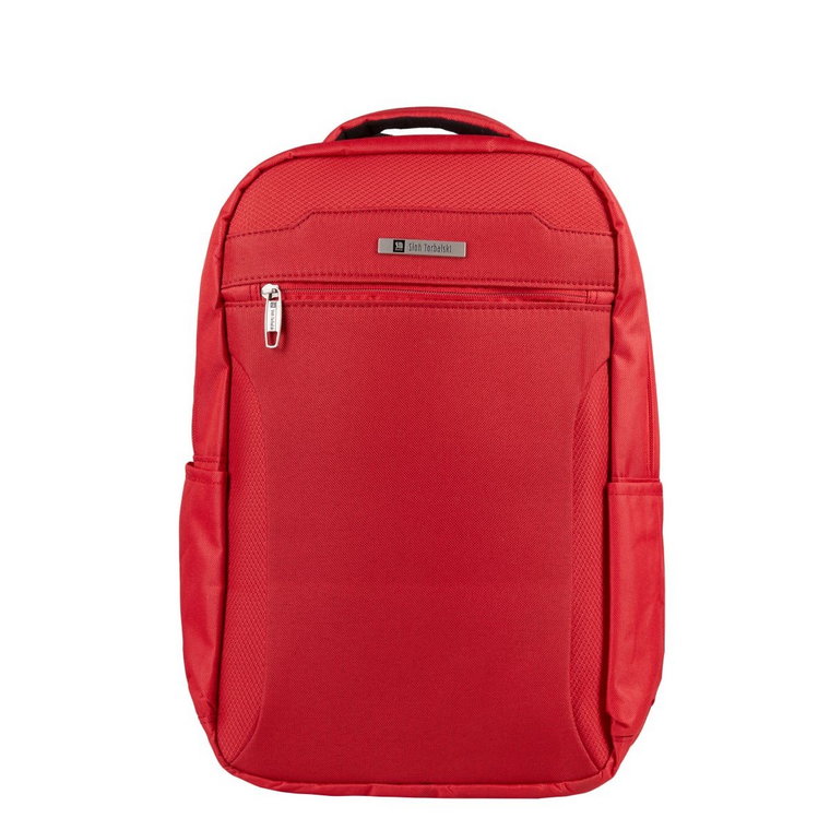 czerwony plecak podróżny 40x20x25 cm bagaż podręczny z rączką i uchwy