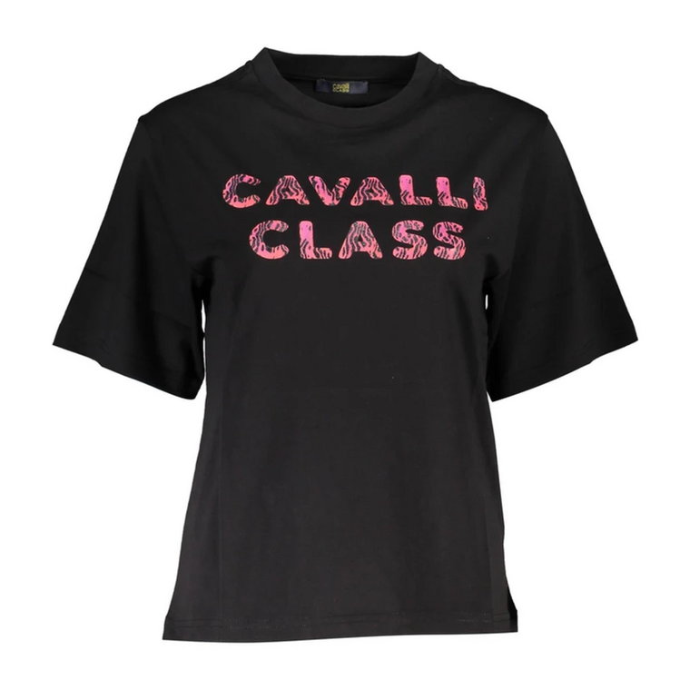 Koszulka z nadrukiem logo dla kobiet Cavalli Class