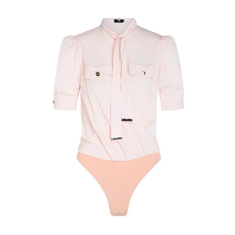 "Georgette Fluid Viscose Body Shirt" Elisabetta Franchi