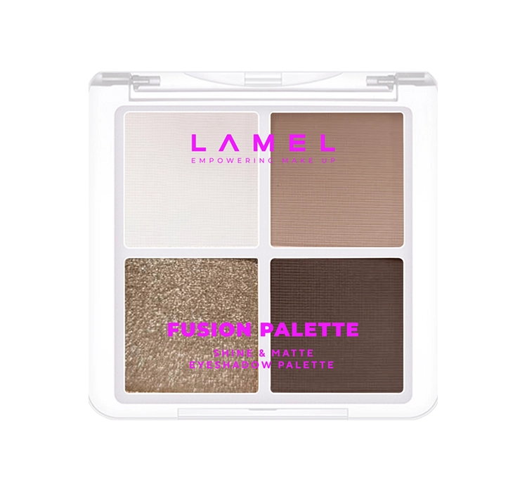 LAMEL COSMETICS FUSION PALETKA CIENI DO POWIEK 404 TAUPE 7G