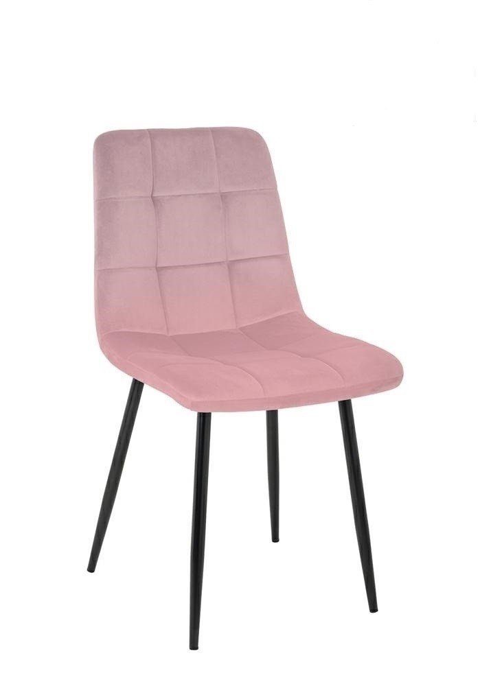 Krzesło MIA HOME Carlo, różowe, 88x54x45 cm