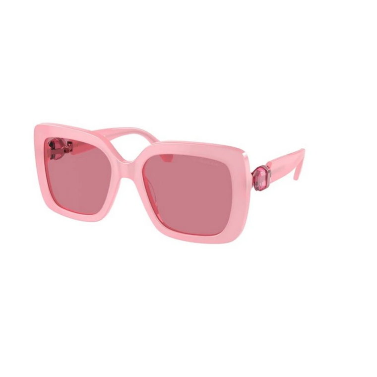 Różowe Lustro Okulary Przeciwsłoneczne Sk6001 Swarovski