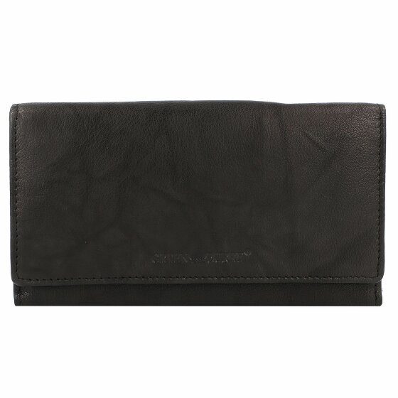Greenburry Basic Wallet RFID Leather 17 cm black