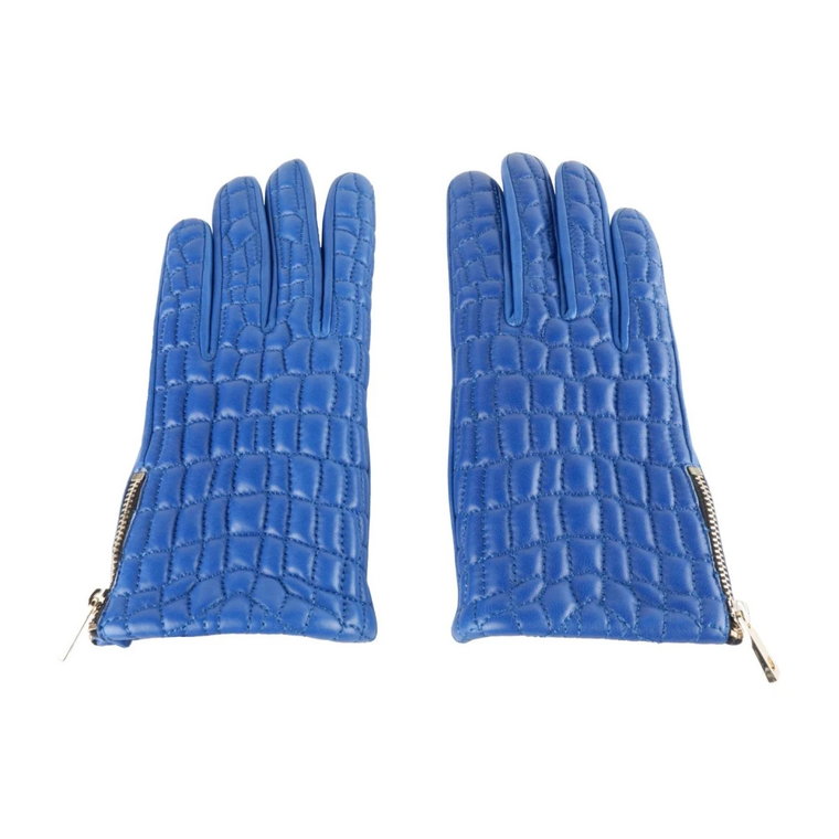 Blue Lambskin Glove Cavalli Class