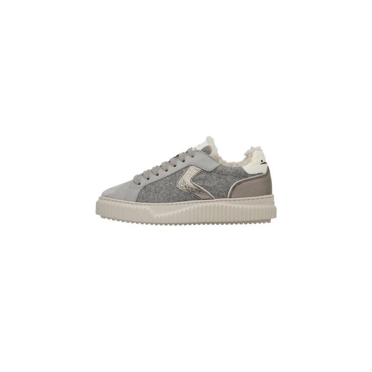 Nubuck Shearling Sneakers Voile Blanche