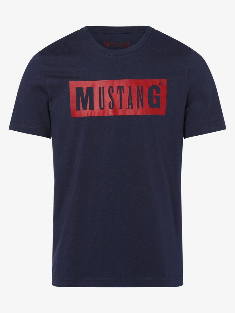 Mustang - T-shirt męski  Alex, niebieski