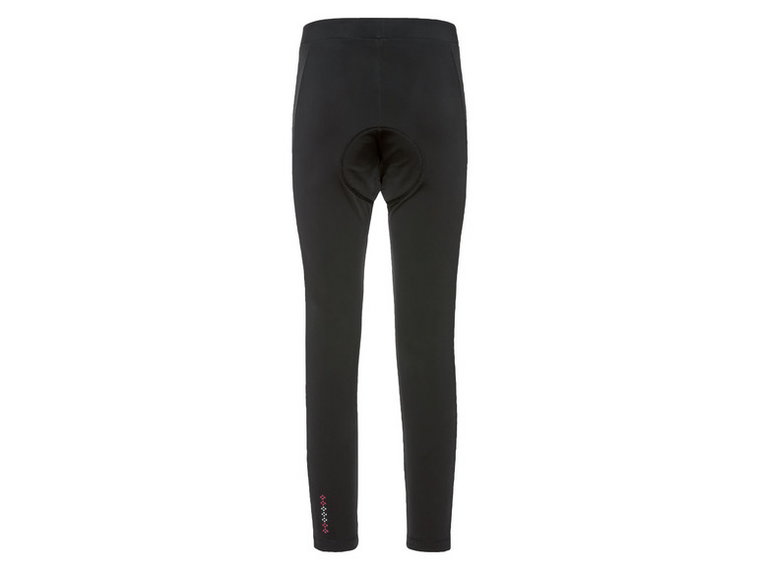 CRIVIT Legginsy termiczne rowerowe damskie (XS (32/34), Czarny)