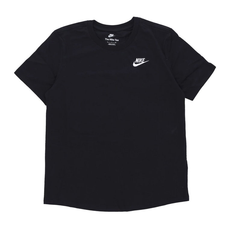 Czarna Sportswear Club Tee Krótki Rękaw Nike