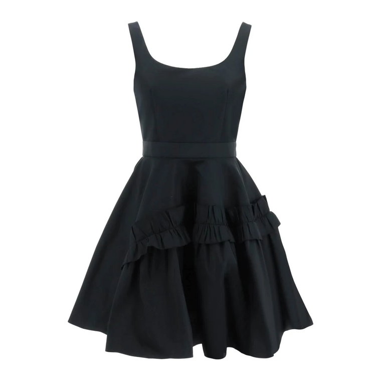 Mini Sukienka Faille z Oversized Ruffle Alexander McQueen